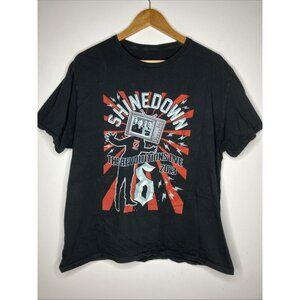 Shinedown Tour 2023 The Revolutions Live Concert T-Shirt Large Three Days Grace